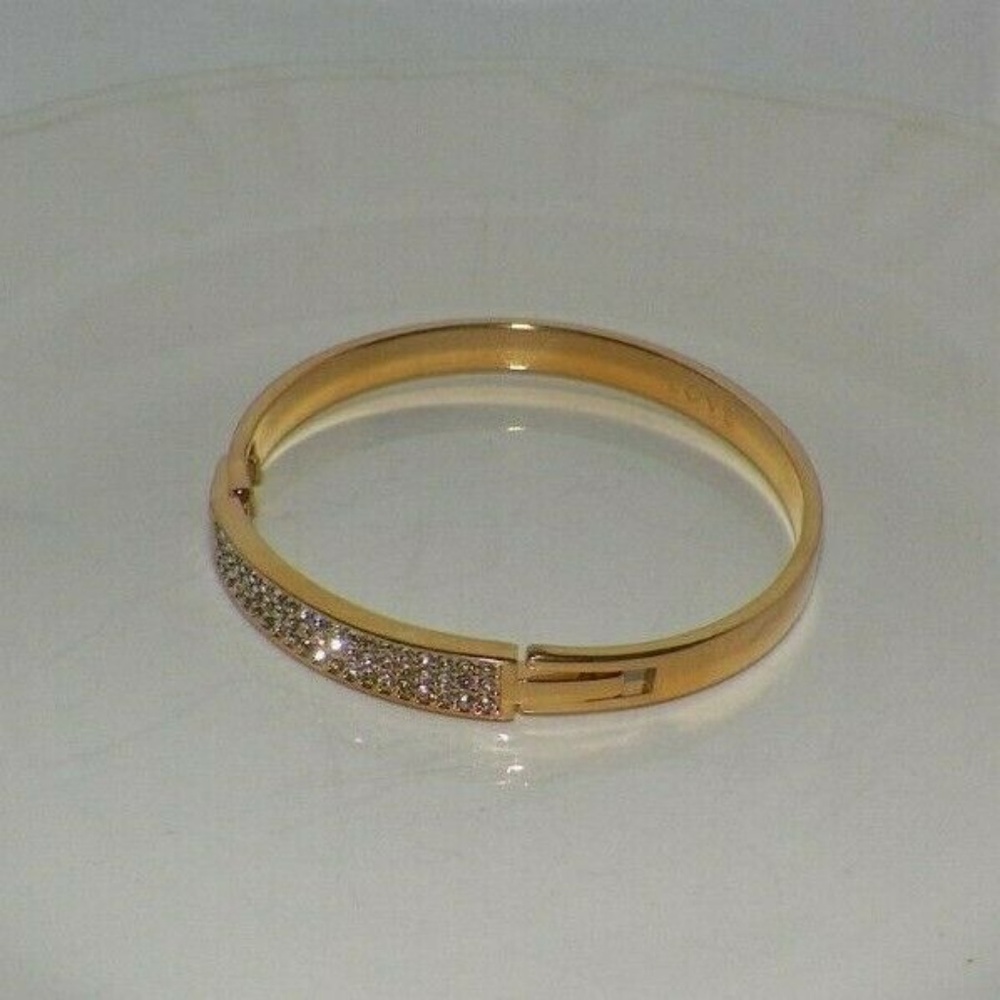 Ann Taylor Pave Crystal LOVE Inscribed Bracelet